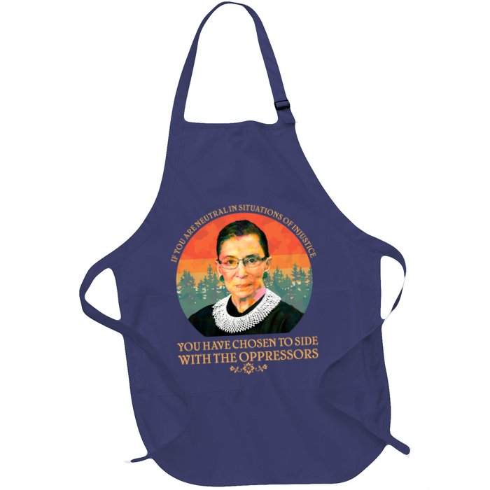 Ruth Bader Ginsburg Injustice Oppressors RBG Quote Apron
