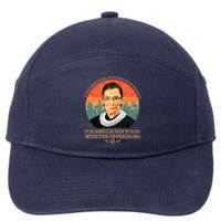 Ruth Bader Ginsburg Injustice Oppressors RBG Quote 7-Panel Snapback Hat
