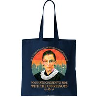 Ruth Bader Ginsburg Injustice Oppressors RBG Quote Bag