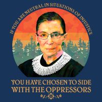Ruth Bader Ginsburg Injustice Oppressors RBG Quote Mousepad