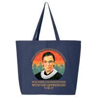 Ruth Bader Ginsburg Injustice Oppressors RBG Quote 25L Jumbo Tote