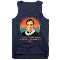 Ruth Bader Ginsburg Injustice Oppressors RBG Quote Tank Top