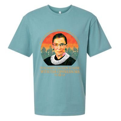 Ruth Bader Ginsburg Injustice Oppressors RBG Quote Sueded Cloud Jersey T-Shirt
