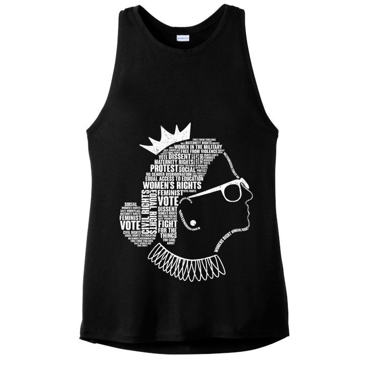 Ruth Bader Ginsburg Notorious RBG Quotes Ladies PosiCharge Tri-Blend Wicking Tank