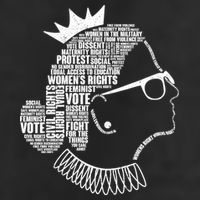 Ruth Bader Ginsburg Notorious RBG Quotes Garment-Dyed Fleece Hoodie