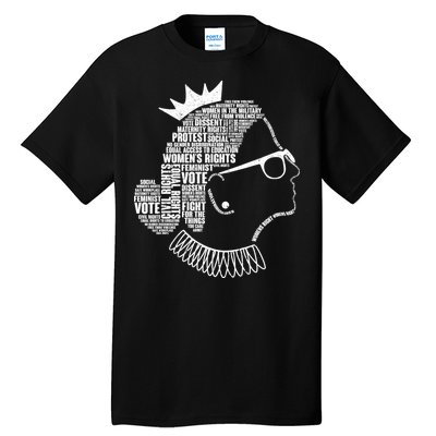 Ruth Bader Ginsburg Notorious RBG Quotes Tall T-Shirt