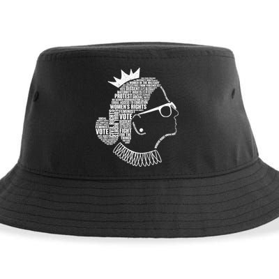 Ruth Bader Ginsburg Notorious RBG Quotes Sustainable Bucket Hat