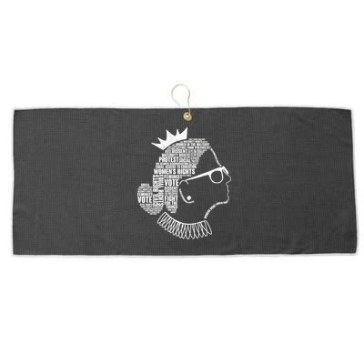 Ruth Bader Ginsburg Notorious RBG Quotes Large Microfiber Waffle Golf Towel