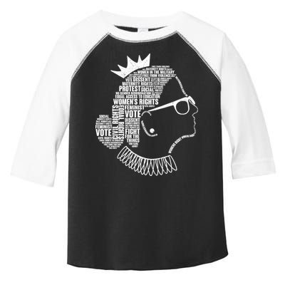 Ruth Bader Ginsburg Notorious RBG Quotes Toddler Fine Jersey T-Shirt
