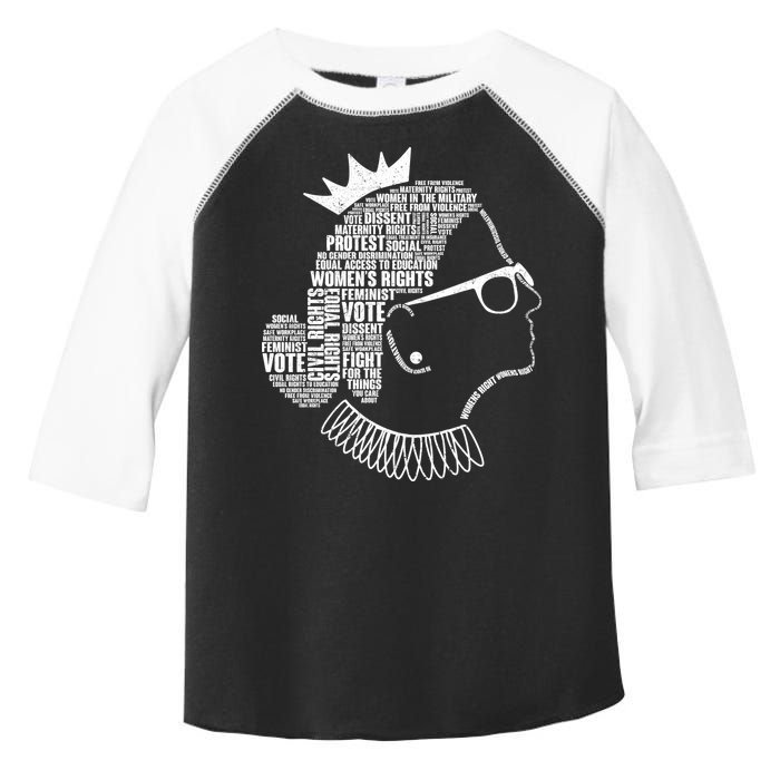 Ruth Bader Ginsburg Notorious RBG Quotes Toddler Fine Jersey T-Shirt