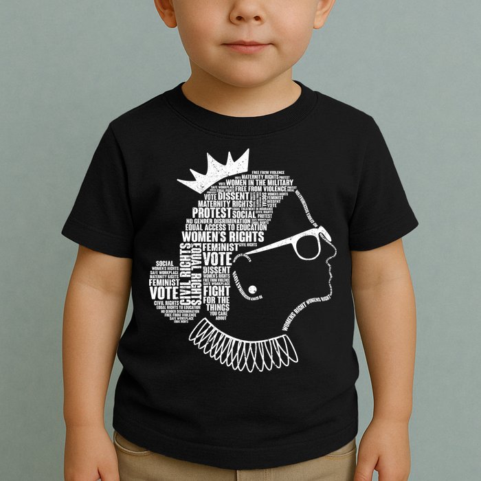 Ruth Bader Ginsburg Notorious RBG Quotes Toddler T-Shirt