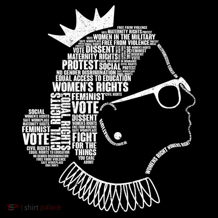 Ruth Bader Ginsburg Notorious RBG Quotes Womens T-Shirt