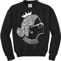 Ruth Bader Ginsburg Notorious RBG Quotes Kids Sweatshirt