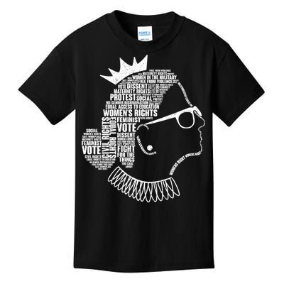 Ruth Bader Ginsburg Notorious RBG Quotes Kids T-Shirt