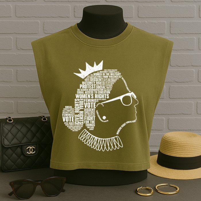 Ruth Bader Ginsburg Notorious RBG Quotes Garment-Dyed Women's Muscle Tee