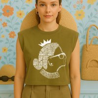 Ruth Bader Ginsburg Notorious RBG Quotes Garment-Dyed Women's Muscle Tee