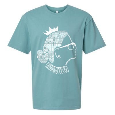 Ruth Bader Ginsburg Notorious RBG Quotes Sueded Cloud Jersey T-Shirt