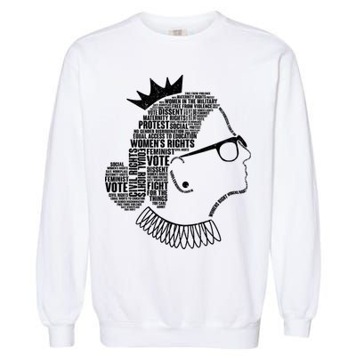 Ruth Bader Ginsburg Notorious RBG Quotes Garment-Dyed Sweatshirt