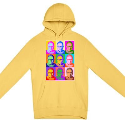 Ruth Bader Ginsburg RBG Pop Art Tribute Premium Pullover Hoodie