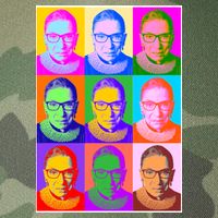 Ruth Bader Ginsburg RBG Pop Art Tribute Legacy Tie Dye Trucker Hat