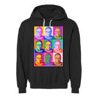 Ruth Bader Ginsburg RBG Pop Art Tribute Garment-Dyed Fleece Hoodie