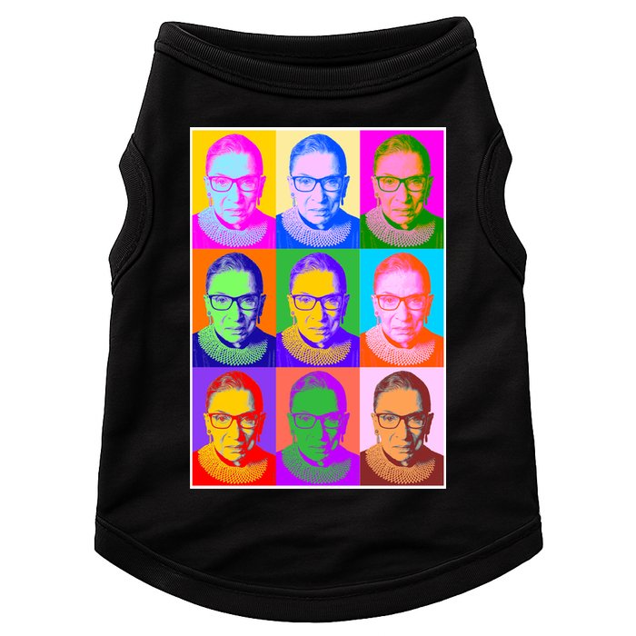 Ruth Bader Ginsburg RBG Pop Art Tribute Doggie Tank
