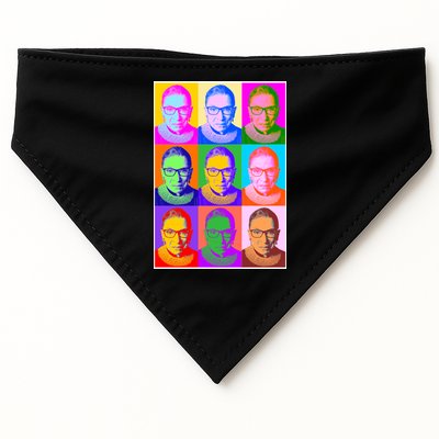 Ruth Bader Ginsburg RBG Pop Art Tribute USA-Made Doggie Bandana