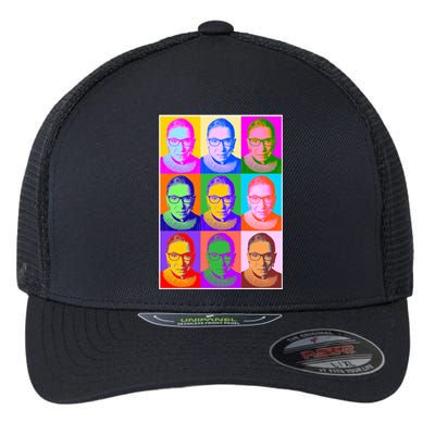 Ruth Bader Ginsburg RBG Pop Art Tribute Flexfit Unipanel Trucker Cap