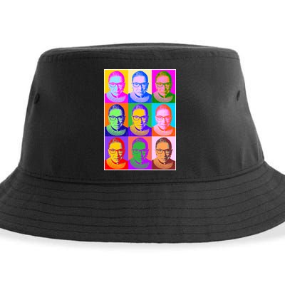 Ruth Bader Ginsburg RBG Pop Art Tribute Sustainable Bucket Hat