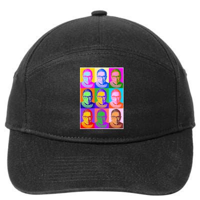 Ruth Bader Ginsburg RBG Pop Art Tribute 7-Panel Snapback Hat
