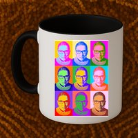 Ruth Bader Ginsburg RBG Pop Art Tribute Mug