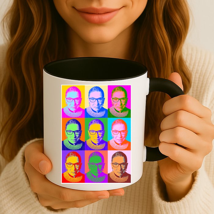 Ruth Bader Ginsburg RBG Pop Art Tribute Mug