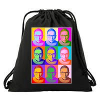 Ruth Bader Ginsburg RBG Pop Art Tribute Drawstring Bag