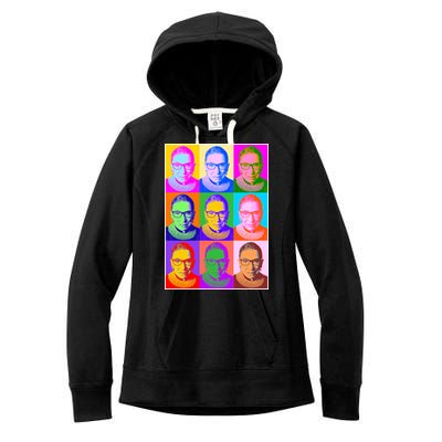 Ruth Bader Ginsburg RBG Pop Art Tribute Women's Fleece Hoodie