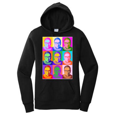 Ruth Bader Ginsburg RBG Pop Art Tribute Women's Pullover Hoodie