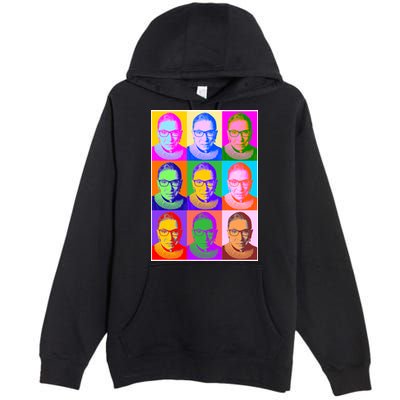 Ruth Bader Ginsburg RBG Pop Art Tribute Premium Pullover Hoodie