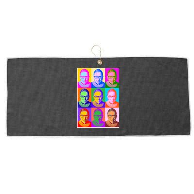 Ruth Bader Ginsburg RBG Pop Art Tribute Large Microfiber Waffle Golf Towel