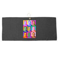 Ruth Bader Ginsburg RBG Pop Art Tribute Large Microfiber Waffle Golf Towel