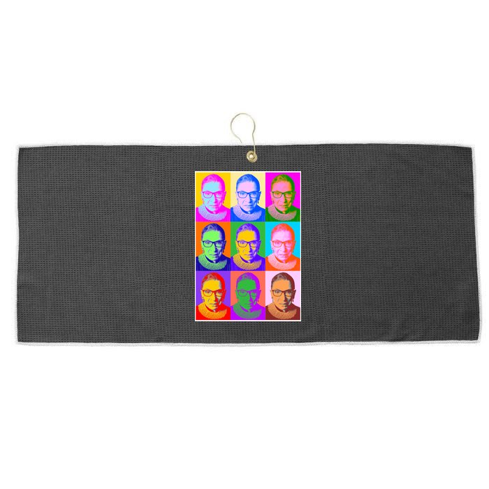 Ruth Bader Ginsburg RBG Pop Art Tribute Large Microfiber Waffle Golf Towel