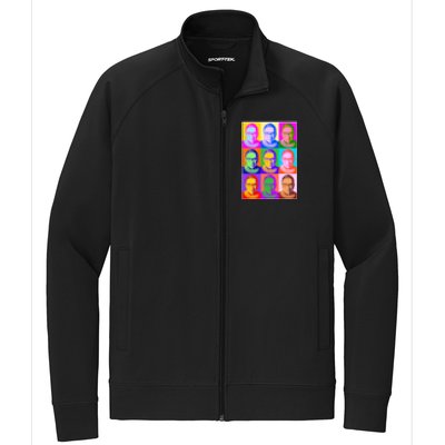 Ruth Bader Ginsburg RBG Pop Art Tribute Stretch Full-Zip Cadet Jacket