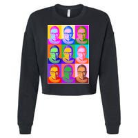 Ruth Bader Ginsburg RBG Pop Art Tribute Cropped Pullover Crew