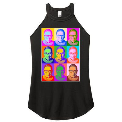 Ruth Bader Ginsburg RBG Pop Art Tribute Women's Perfect Tri Rocker Tank