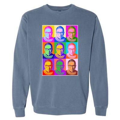 Ruth Bader Ginsburg RBG Pop Art Tribute Garment-Dyed Sweatshirt