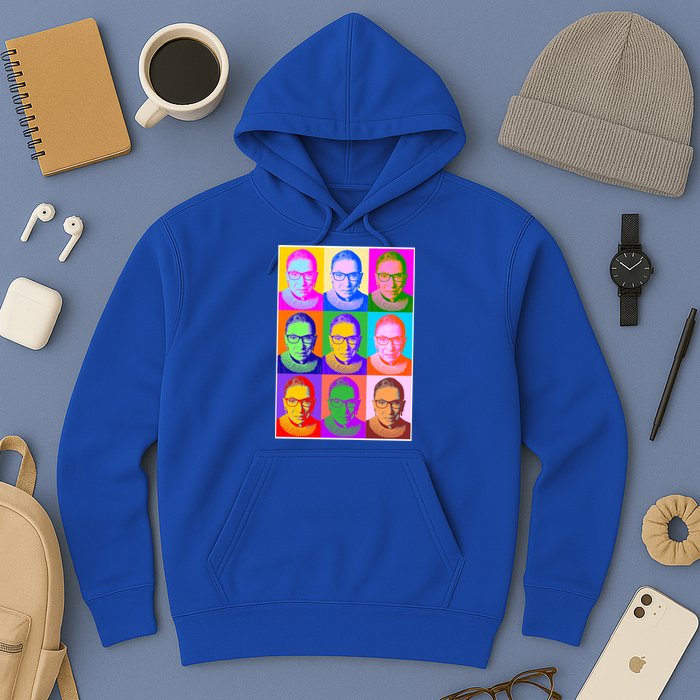 Ruth Bader Ginsburg RBG Pop Art Tribute Hoodie