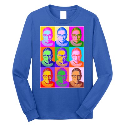 Ruth Bader Ginsburg RBG Pop Art Tribute Long Sleeve Shirt