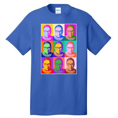 Ruth Bader Ginsburg RBG Pop Art Tribute Tall T-Shirt