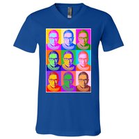 Ruth Bader Ginsburg RBG Pop Art Tribute V-Neck T-Shirt