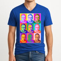 Ruth Bader Ginsburg RBG Pop Art Tribute V-Neck T-Shirt