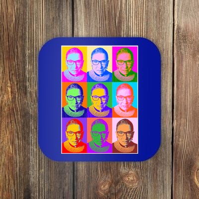 Ruth Bader Ginsburg RBG Pop Art Tribute Coaster