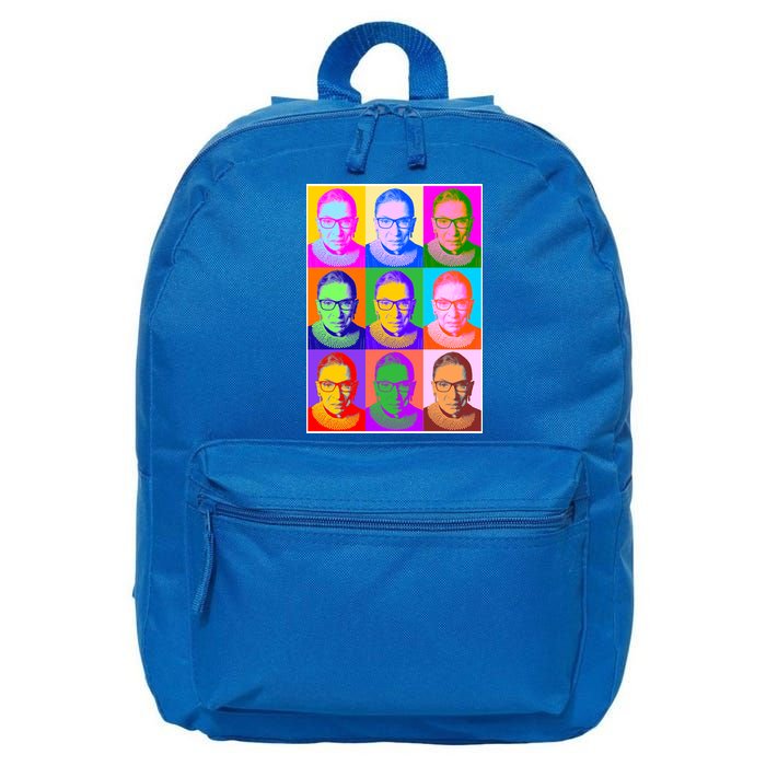 Ruth Bader Ginsburg RBG Pop Art Tribute 16 in Basic Backpack